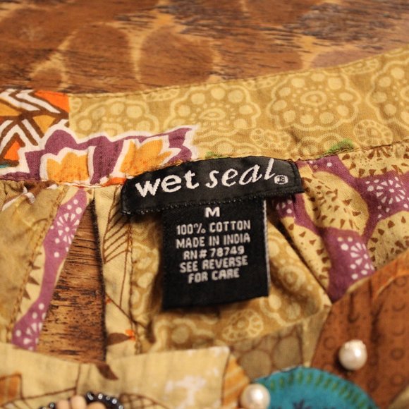 💛WET SEAL Beaded Top 100% Cotton - Picture 4 of 8